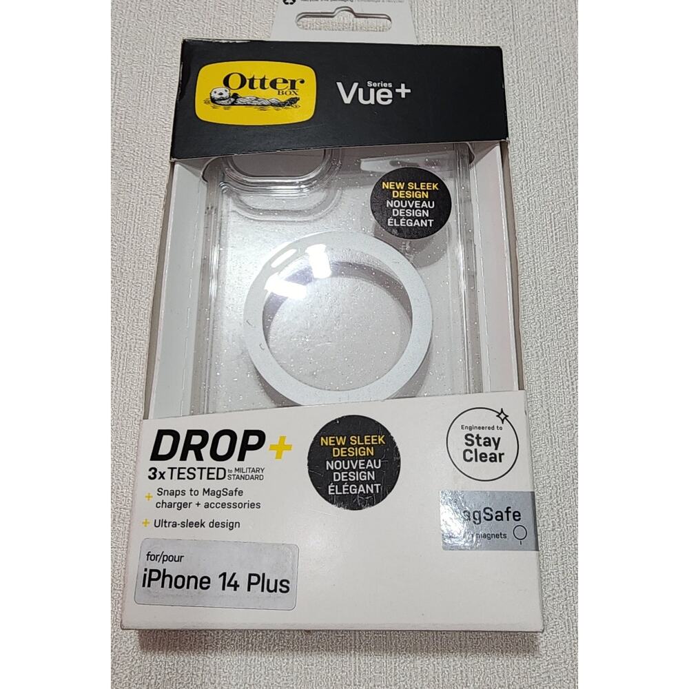 Otterbox series Vue plus iPhone 14 plus clear Glitter